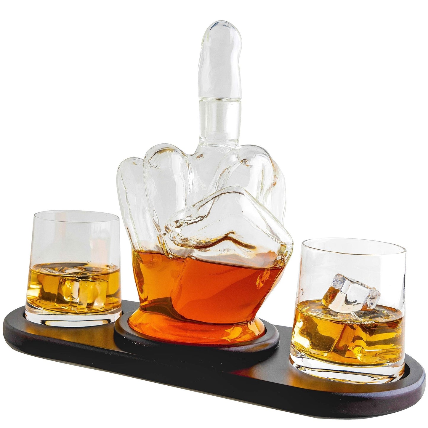 Middle Finger Decanter set - Whisky & Wine Decanters Australia