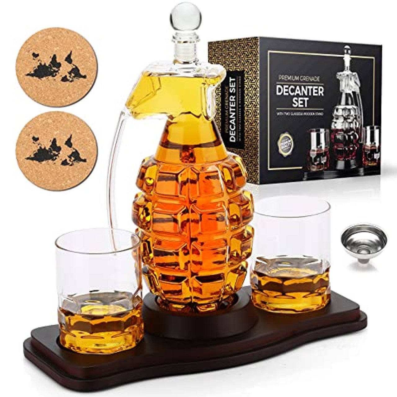 Grenade whisky set - Whisky & Wine Decanters Australia